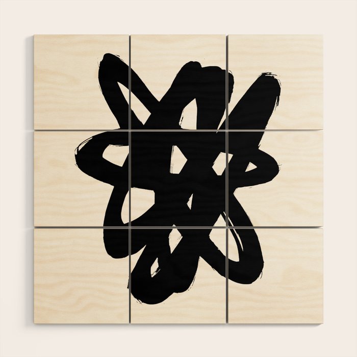 Radioactive Ink White Background Wood Wall Art Gallery Image 2