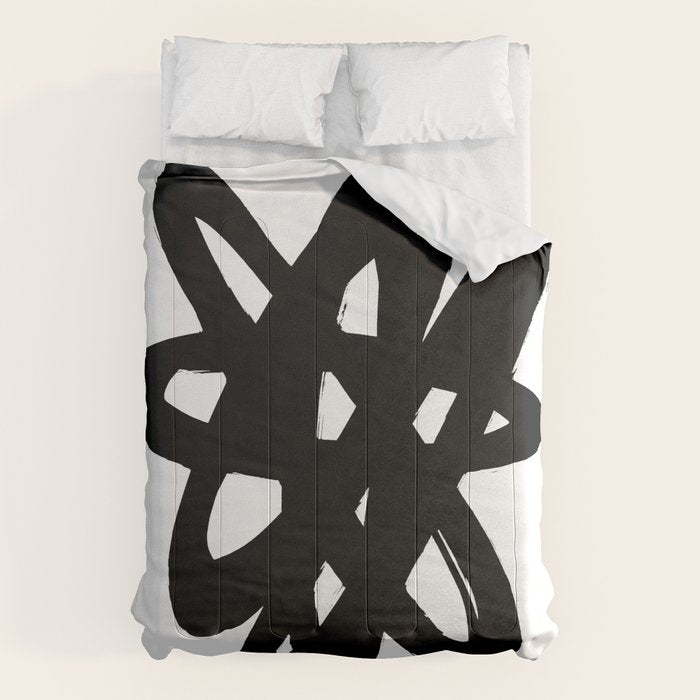 Radioactive Ink White Background Comforter Gallery Image 6