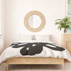 Radioactive Ink White Background Duvet Cover Gallery Image 3