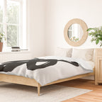 Radioactive Ink White Background Duvet Cover Gallery Image 2