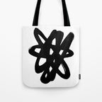 Radioactive Ink White Background Tote Bag Gallery Image 1