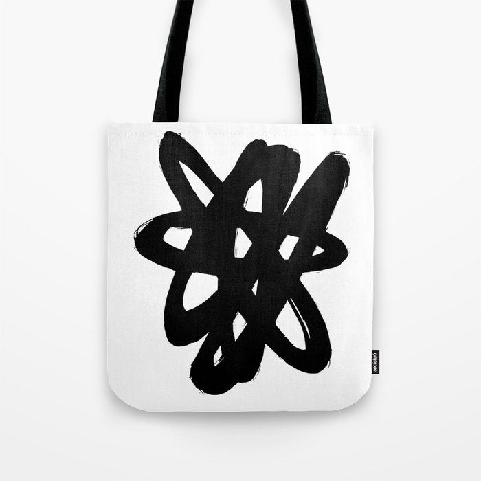 Radioactive Ink White Background Tote Bag Gallery Image 1
