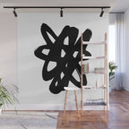 Radioactive Ink White Background Wall Mural Gallery Image 1