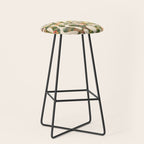 Matisse Inspired Colorful Abstract Leaves with Flowers Stool Gallery Image 1