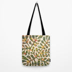 Matisse Inspired Colorful Abstract Leaves with Flowers Tote Bag Gallery Image 2
