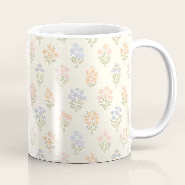 Pastel Wildflower Bouquets Coffee Mug Gallery Image 1
