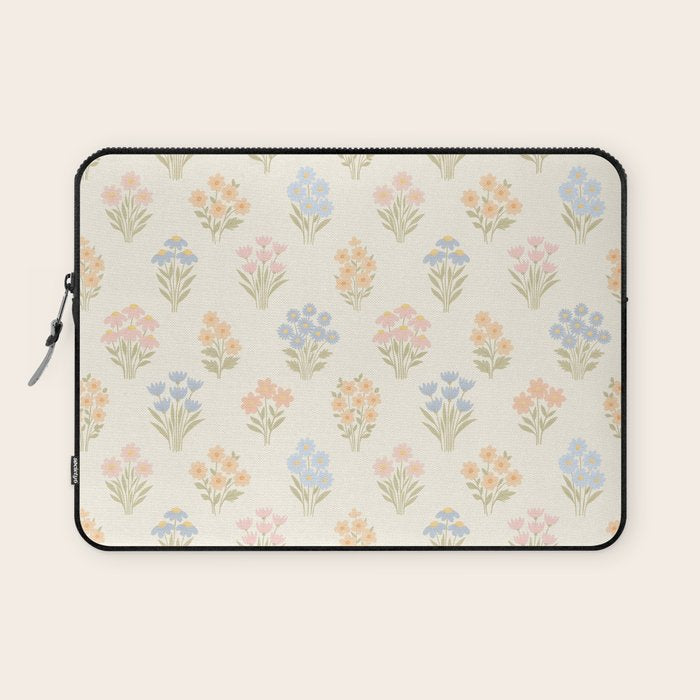 Pastel Wildflower Bouquets Laptop Sleeve Gallery Image 1