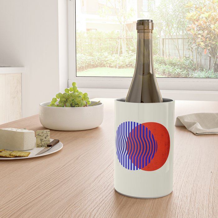 Graphic abstract circles Wine Chiller Gallery Image 4