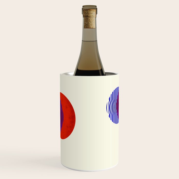 Graphic abstract circles Wine Chiller Gallery Image 3