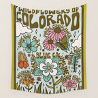 Colorado Widlflowers Wall Tapestry Gallery Image 4