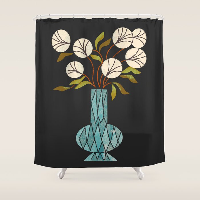 Crystal Vase Peonies Shower Curtain Gallery Image 1