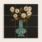 Crystal Vase Peonies Wood Wall Art Gallery Image 1