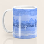 Vintage Western Desert Landscape in Night Blue Coffee Mug Gallery Image 3