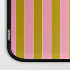 Eclectic Stripes Vertical Colorful Pink and Chartreuse Pattern Laptop Sleeve Gallery Image 3
