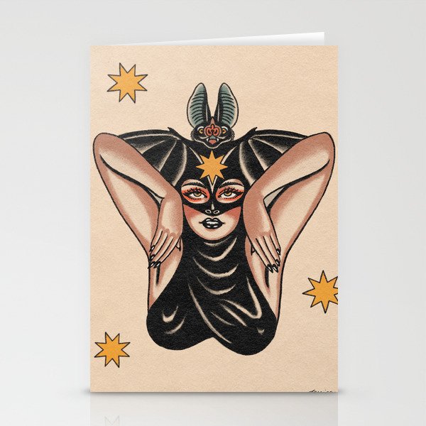 Batty Girl Stationery Card Gallery Image 2
