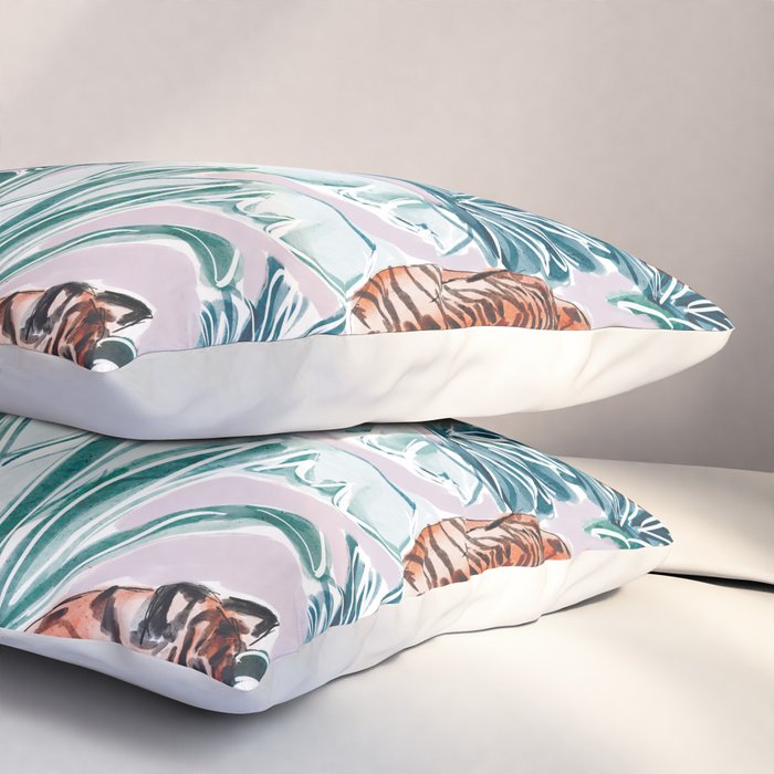 Tiger Jungle Pillow Sham Gallery Image 3