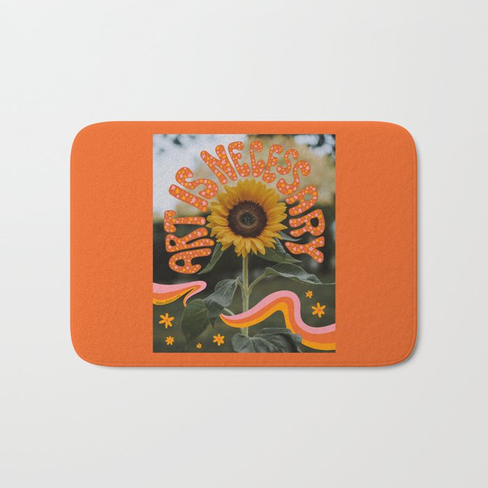 Art is Necessary Bath Mat Gallery Image 1