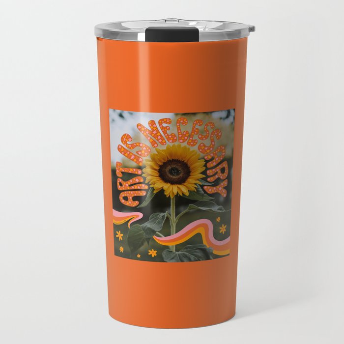 Art is Necessary Travel Mug Gallery Image 1