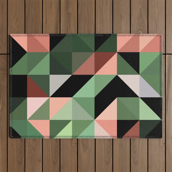 Abstract Geometric - desert Outdoor Rug Gallery Image 1