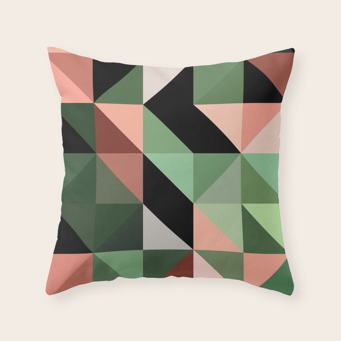 Abstract Geometric - desert Throw Pillow Gallery Image 6