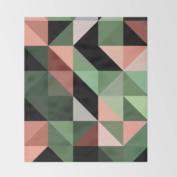 Abstract Geometric - desert Throw Blanket Gallery Image 2