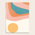 Abstract Wavy Rainbow and Sun Pattern in retro theme Notebook Gallery Image 4