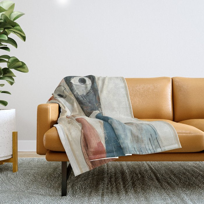 Bird Duality III Throw Blanket Gallery Image 1