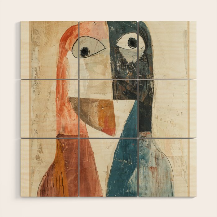 Bird Duality III Wood Wall Art Gallery Image 1