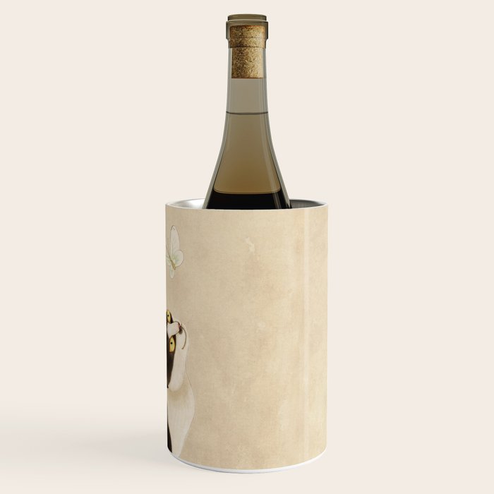 Minhwa: cat & butterfly (Korean traditional/folk art) Wine Chiller Gallery Image 3