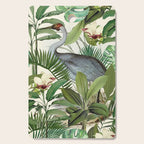 Tropical Heron Bird Rainforest Illustration Cutting Board Gallery Image 1