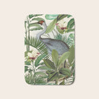 Tropical Heron Bird Rainforest Illustration Bath Mat Gallery Image 1