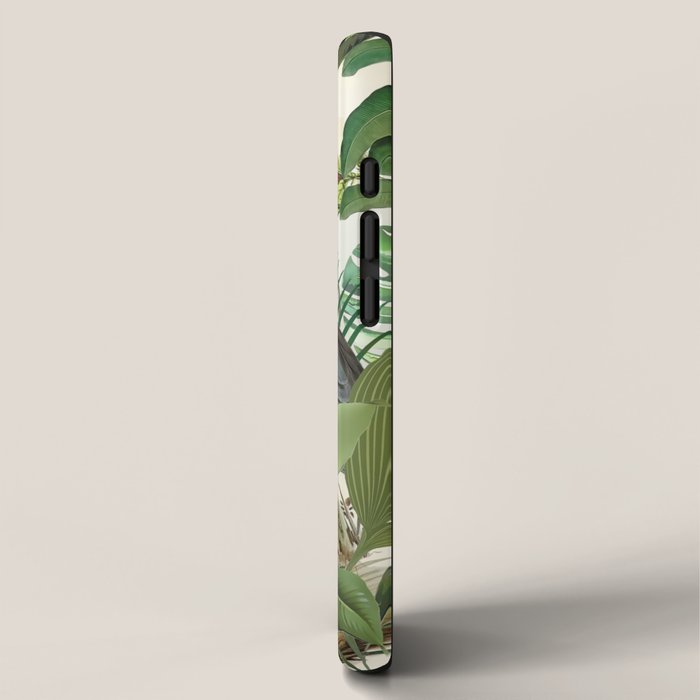 Tropical Heron Bird Rainforest Illustration iPhone Case Gallery Image 2