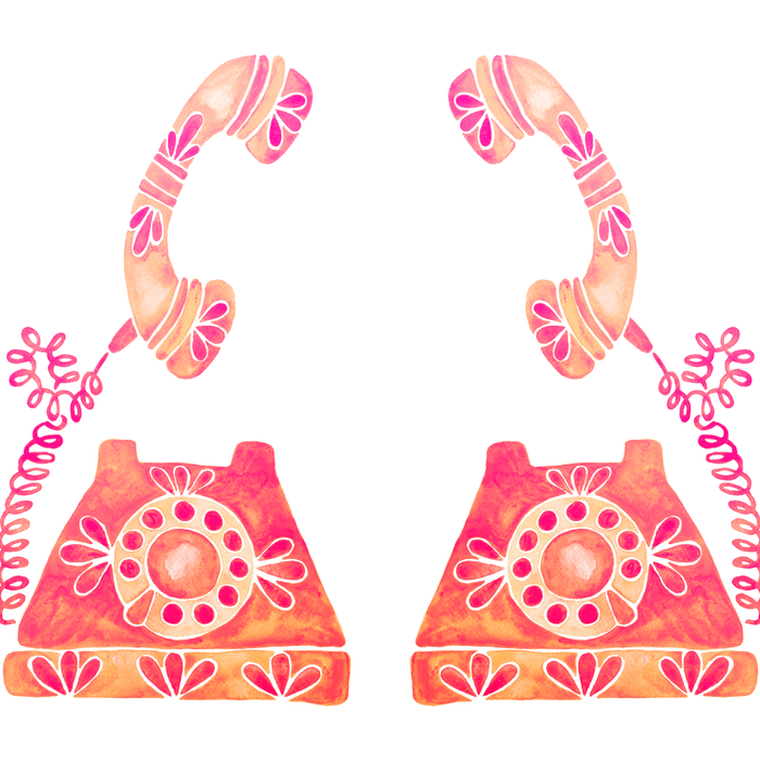 Vintage Rotary Phone - Peach Palette Coffee Mug Gallery Image 2