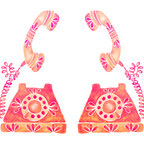 Vintage Rotary Phone - Peach Palette Coffee Mug Gallery Image 2