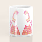 Vintage Rotary Phone - Peach Palette Coffee Mug Gallery Image 4
