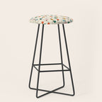 Vintage christmas lights art pattern Stool Gallery Image 1