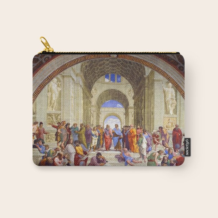 Raffaello Sanzio da Urbino - The School of Athens, 1509-1510 Carry All Pouch Gallery Image 1