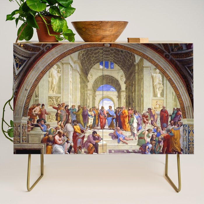 Raffaello Sanzio da Urbino - The School of Athens, 1509-1510 Credenza Gallery Image 1