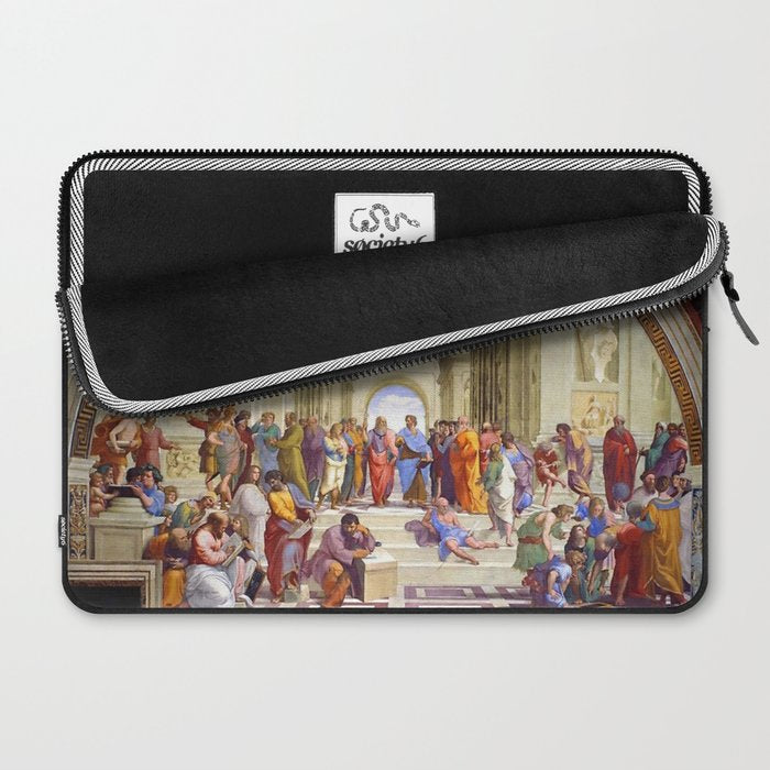 Raffaello Sanzio da Urbino - The School of Athens, 1509-1510 Laptop Sleeve Gallery Image 2