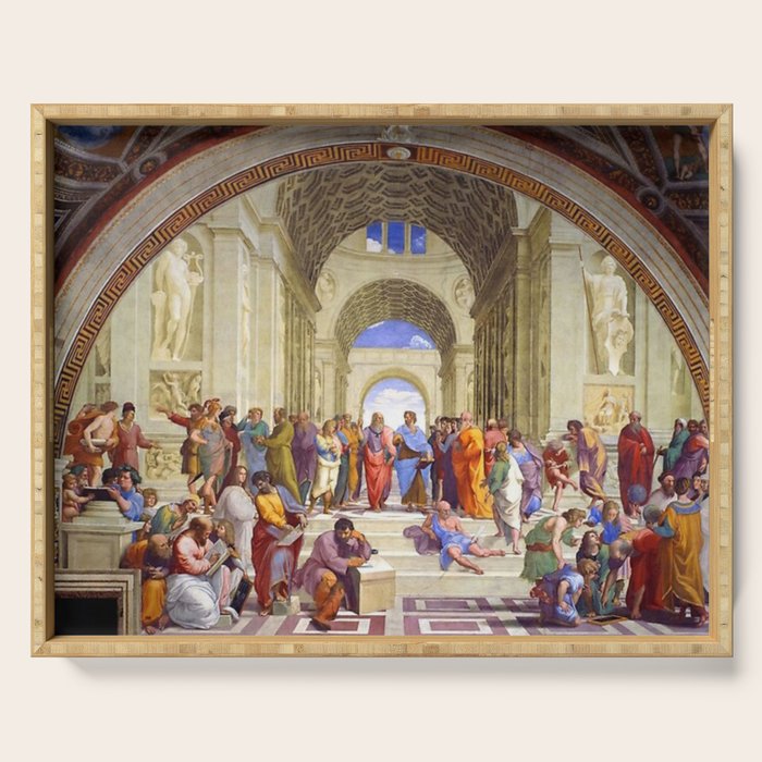 Raffaello Sanzio da Urbino - The School of Athens, 1509-1510 Serving Tray Gallery Image 1