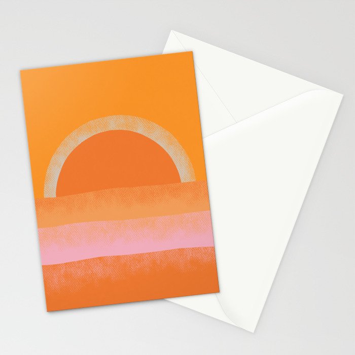 Warm Sunset Stationery Card Gallery Image 2
