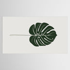 Split Philodendron Leaf Illustration Tablecloth Gallery Image 2