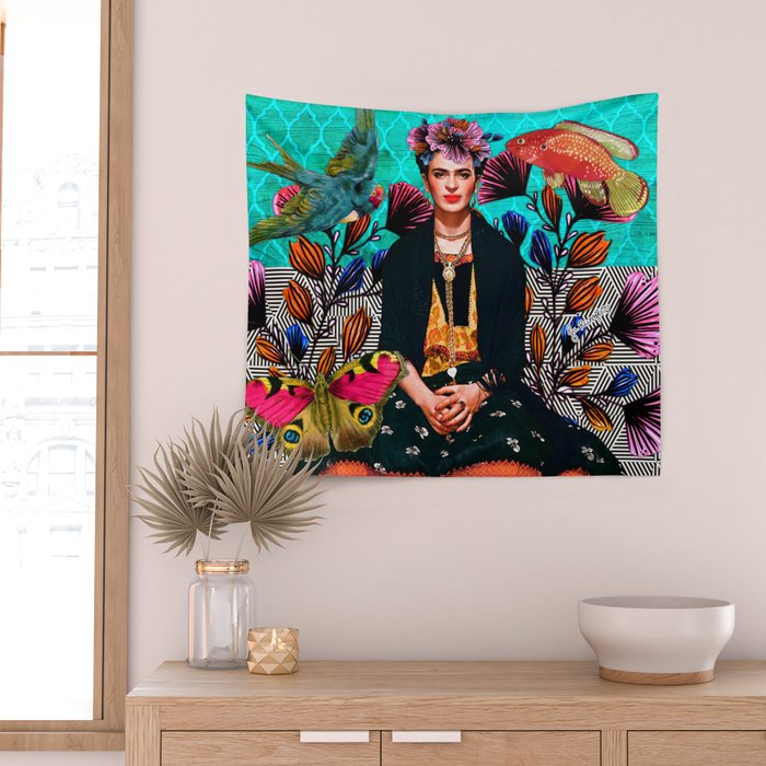 Frida´s secret smile Wall Tapestry Gallery Image 2