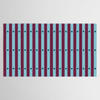 Stripes and Dots geometric pattern blue and purple Tablecloth Gallery Image 2