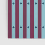 Stripes and Dots geometric pattern blue and purple Poster Gallery Image 3