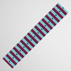 Stripes and Dots geometric pattern blue and purple Table Runner Gallery Image 3