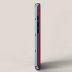 Stripes and Dots geometric pattern blue and purple iPhone Case Gallery Image 2