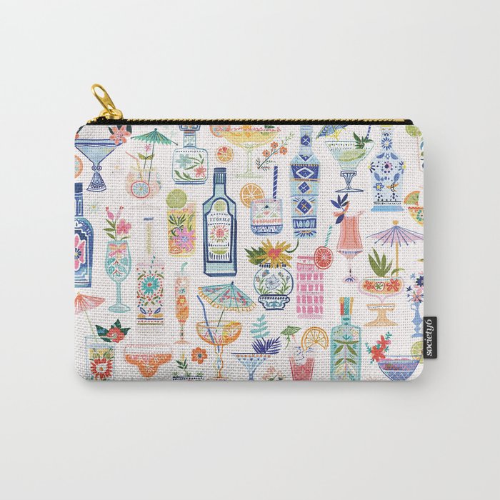 Cocktails Viva Happy Hour Carry All Pouch