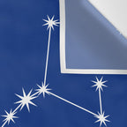 Scorpio Zodiac Star Constellation Line Art Dark Blue Wall Tapestry Gallery Image 3