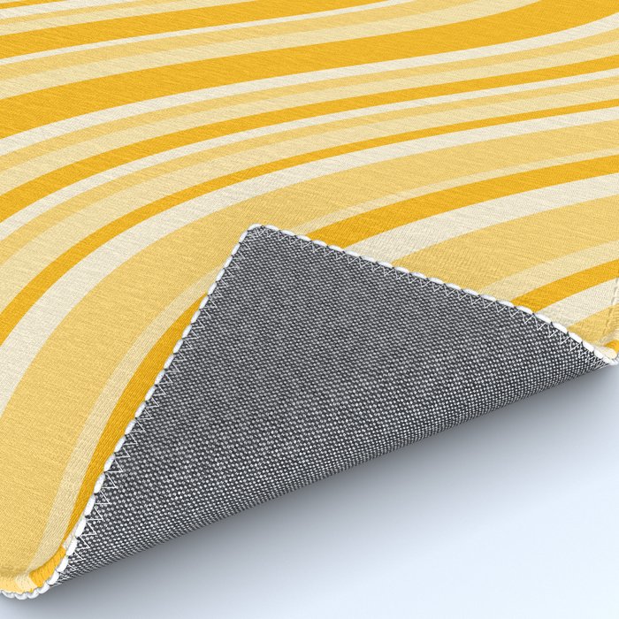 Wavy Stripes XXII - Golden Sunshine Yellow Rug Gallery Image 4